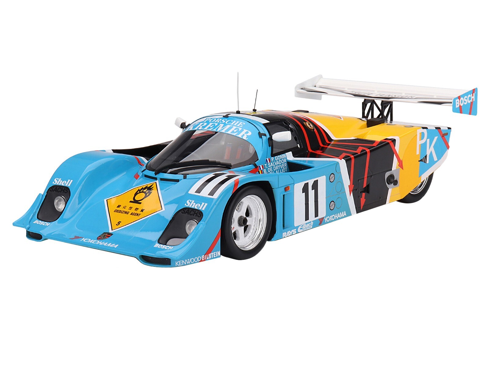 PORSCHE 962 CK6 #11 24 ЧАСА ЛЕ-МАНА (1990) 1/18 МОДЕЛЬ АВТОМОБИЛЯ НА МАКСИМАЛЬНОЙ СКОРОСТИ TS0472