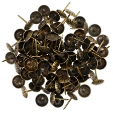 100PCS Antique Upholstery Nails Flower Nails Decorative Furniture Tacks