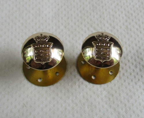 British:"ROYAL ARMY ORDNANCE CORPS GREATCOAT EPAULETTE 'POST' BUTTONS" (19mm) - Picture 2 of 4