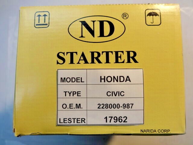 Honda Civic SI Series.2002-2005.AT& MT.L4.2.0L.1.1KW/12V.CW