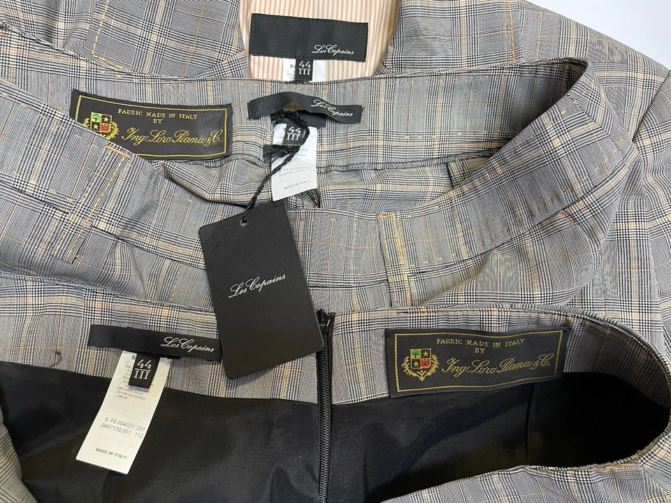 NEW LES COPAINS Skirt Suit Pant Size 8 Fabric Made By Loro Paina In Italy $565 - Image 2 of 4