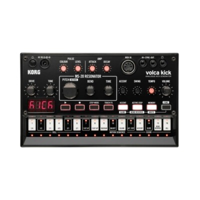KORG Volca Kick Analog Bass Generator Drum Machine Synth Filter Step Sequencer