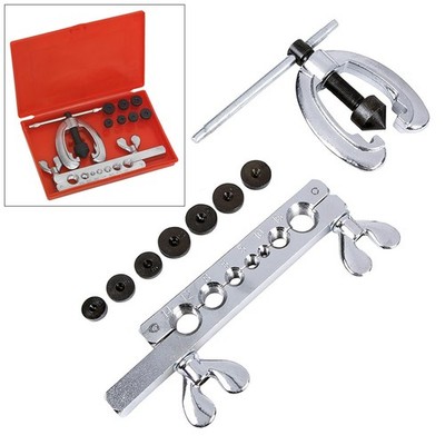Bremsrohr Abfackelwerkzeug Kit 10tlg. Metrisch Kupfer Aluminium Rohr Reparatur Set + Koffer