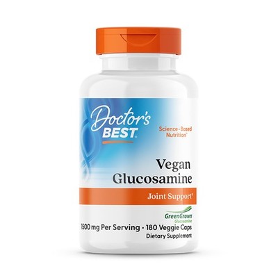 Doctor's Best Vegan Glucosamine Supplement 180 Count (Pack of 1), No Color