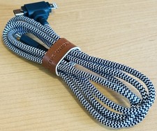 Native Union Belt Cable Duo 5ft USB-C to USB-C iPhone Zebra 60W Braided Genuine
