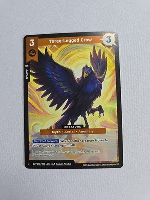 MetaZoo 2025 - Torrential Tides - Three Legged Crow 10/212 Reverse Holo Rare