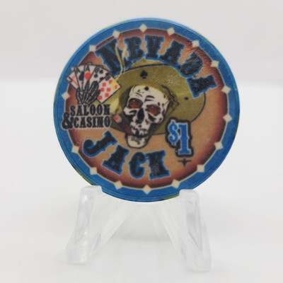 Nevada Jack Saloon Casino ''VERY COOL FANTASY''  $1 Casino Chip