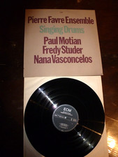 LP  PIERRE FAVRE ENSEMBLE SINGING  DRUMS/ ECM 1274/ 1984 GERMANY