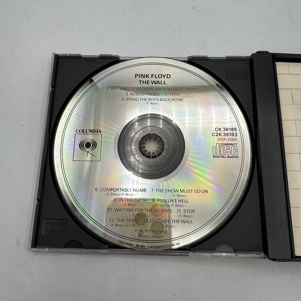 Pink Floyd – The Wall DADC Early Press 2 CD Set W/Booklet Columbia C2K 36183 Foto 4 de 4