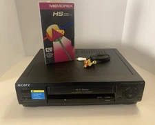 Sony  SLV-678HF VCR 4-Head Hi-Fi Stereo VHS Cassette Player Recorder No Remote