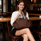 Everyday Tote Bag for Women with 16 Pockets, Large Diaper Bag, Travel Shoulder B