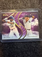 Bo Jackson/Jasson Dominguez 2024 Topps Dynamic Duals Ripple Effect Amethyst /50