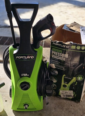 #ad PORTLAND 1750 PSI Electric Power Washer w Hose amp; Gun $36.90