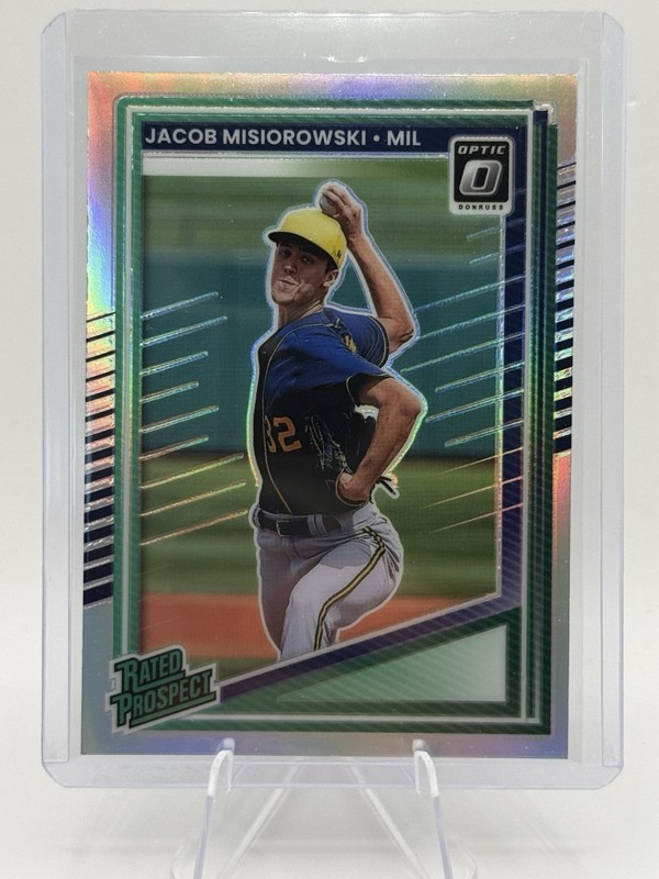 2025 Donruss #128 Jacob Misiorowski Optic Rated Prospect Silver  ⭐️