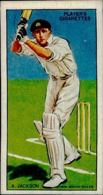 cigarette cards cricketers 1930 Players Cricketers A JACKSON Vintage Tobacco Cigarette Card
