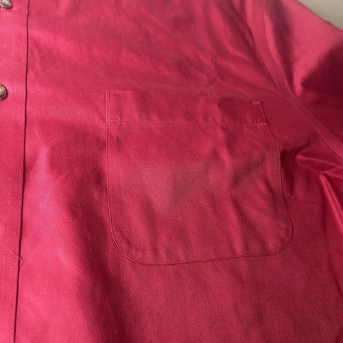 Cabela's Outfitter Series Men's XL Button Down Long Sleeve Shirt Red - Picture 3 of 6