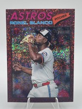 Ronel Blanco 2026 Topps Heritage Chrome Burgundy Sparkle SP Houston Astros #185