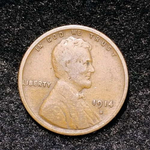 1914 S ~ LINCOLN WHEAT CENT ~ VG