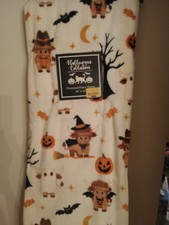 Highland Cow Halloween Throw Blanket 60 x70