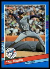 1991 Donruss Tom Henke Toronto Blue Jays #205 17331