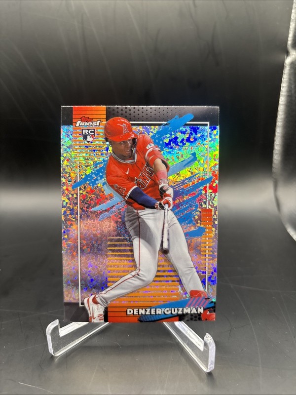 2026 Topps Finest Mini Diamond Uncommon Denzer Guzman RC Los Angeles Angels