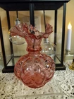 Magenta/Pink  Vase with Ruffled Swung Edge**No Makers Mark* Fenton?