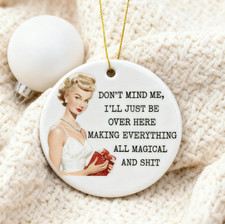 Funny Christmas Ornaments   Gag Gift  White Elephant Holiday Decor 2025