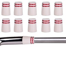 10pcs Custom Golf Ferrules Size .355 for Taper Tip Iron Wedge White