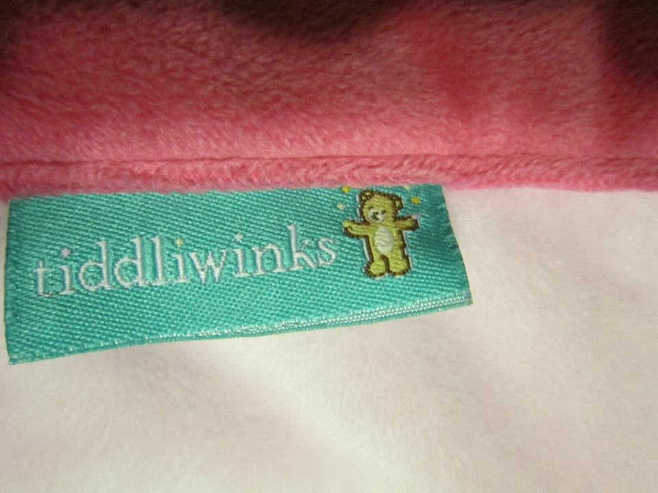 Tiddliwinks Raspberry Garden Security Blanket Lovey Pink Butterfly 12" - Imagem 4 de 4