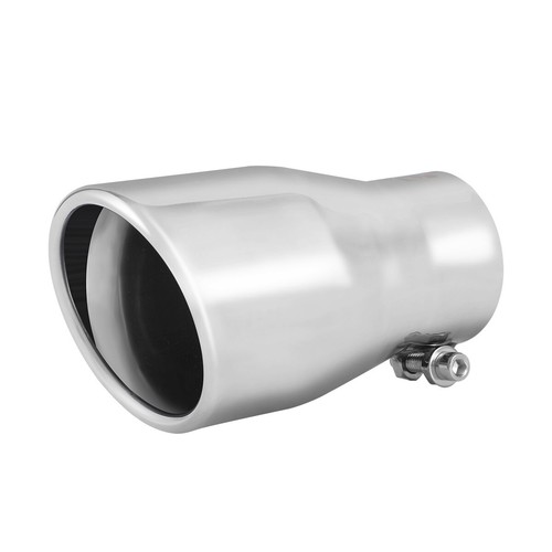 Car exhaust tip 2.5'' Inlet Stainless Steel Muffler Pipe Bolt on Design 3" OD - Picture 6 of 8