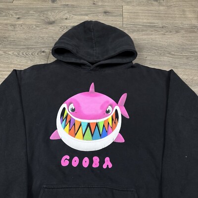 Tekashi 6IX9INE GOOBA Sweatshirt Adult Large Black Hoodie Shark 