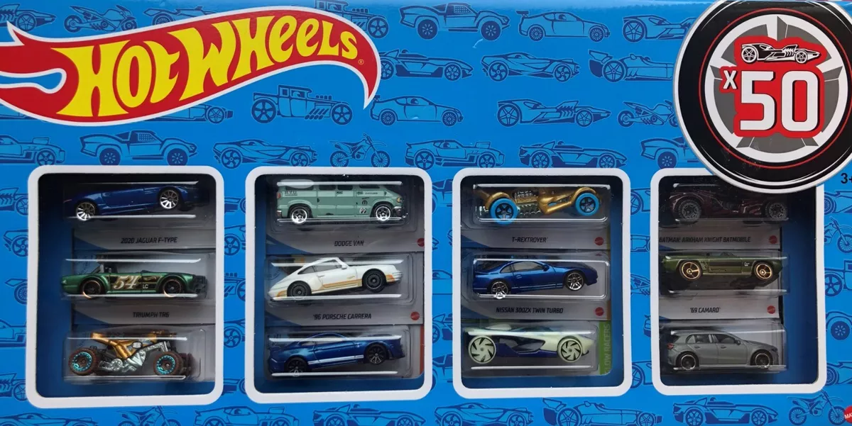 New Hot Wheels Basic Car 50 Pack w Hot Wheels Box Each Car