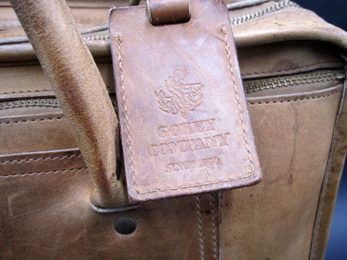 Vintage Gokey Leather Briefcase Messenger Overnight Bag | eBay Vintage Gokey Leather Briefcase Messenger Overnight Bag | eBay