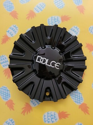 DOLCE WHEEL CENTER CAP #C-450-2  CDC36-20GB GLOSS BLACK