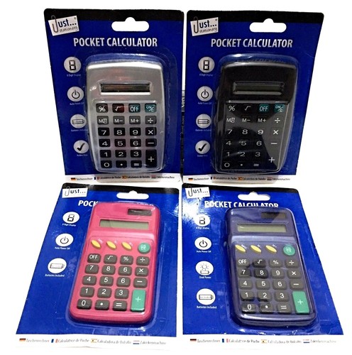 Pocket Size Calculator Handy Size 8 Digit Display For School Office and Home. - Picture 2 of 6
