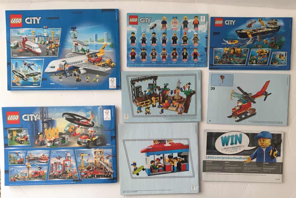 NEW Lego CITY INSTRUCTIONS ONLY 1-8 City MAIN SQUARE 60271 NO