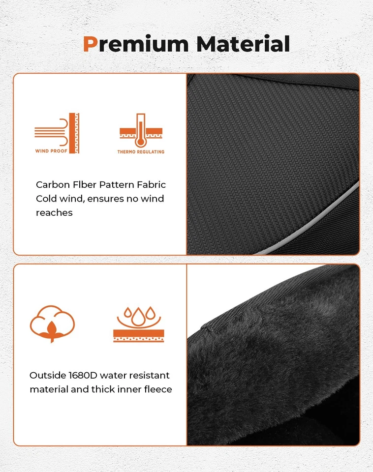 Motos de nieve 2 piezas manillar guanteletes guantes manguitos para motocicleta Polaris Skidoo Foto 2 de 4