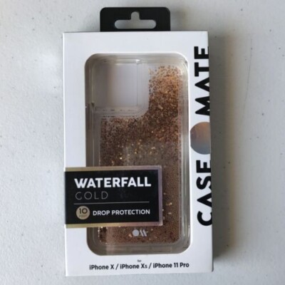 Case-Mate Waterfall Series Case for iPhone 11 Pro / X / XS 5.8'' - Gold
