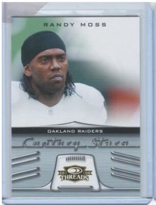 Randy Moss 2006 Donruss Threads #CS-13 Century Stars Gold Oakland Raiders