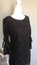 R&K Originals Black Lace Dress Size 4