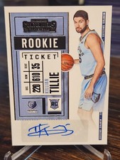 2020-21 Panini Contenders Killian Tillie Rookie Ticket RC Auto - MEM Grizzlies 