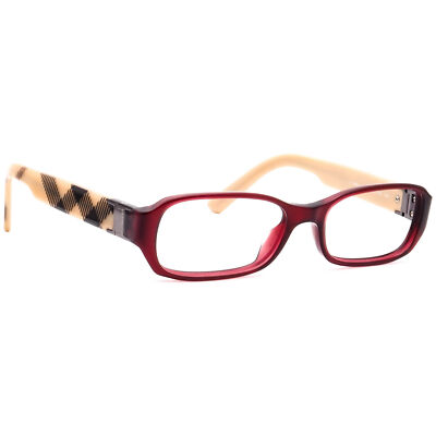 Burberry Eyeglasses B 2082-A 3014 Merlot/Nude Rectangular  display picture 1