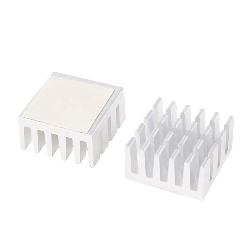8Pcs 15x15x8mm Dissipateur thermique Diffuse Aluminium refroidisement ton argent - Photo 2/2