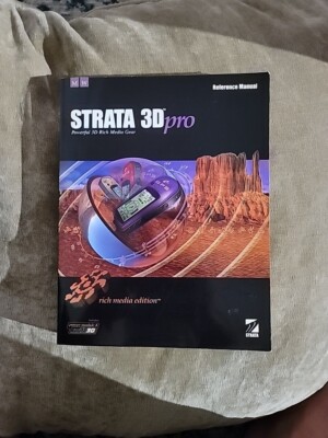 Strata 3Dpro Multimedia Rich Media Edition Book Only No Disk Serial Number Inclu