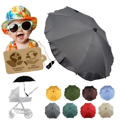 BAMBINIWELT BY RAFAEL K. Parasol Protector Solar Universal para Cochecito y Buggy Protección UV 50+