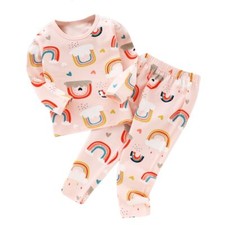 Children Pajamas Sets Long Sleeve Sleepwear Cotton Underwear Girls Tops Pants