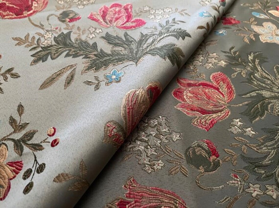 Damascus fabric STYLE San Leucio Printed Fabric, Italian Fabric 50x280cm