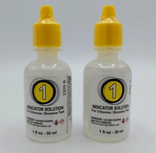 CHLORINE/BROMINE TEST KIT SOLUTION, REAGENT #1 - 1OZ 2-PACK (POOLSTYLE - 22391)