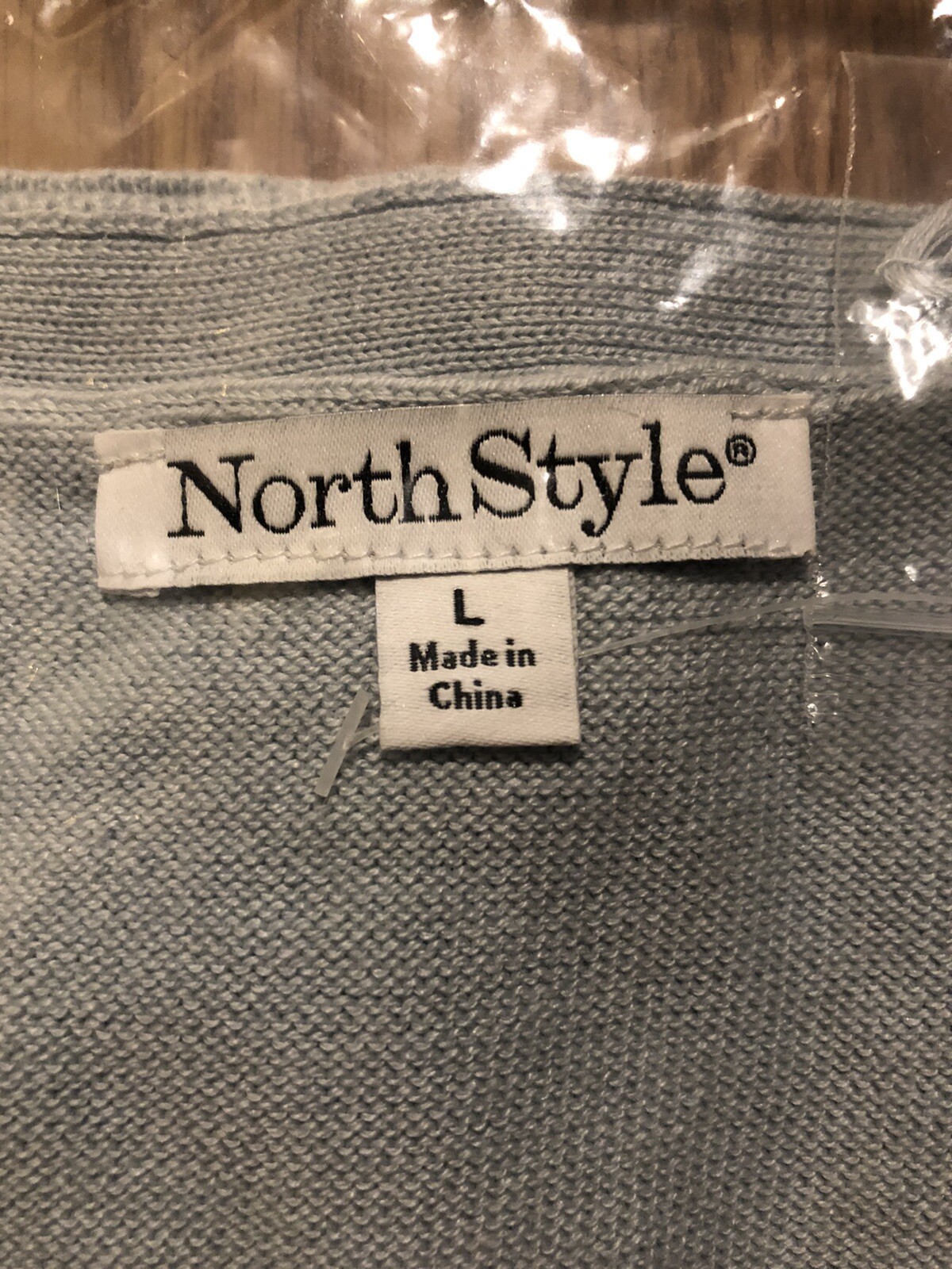 North Style Women’s Elbow Sleeve Cardigan Light Blue Size Large New NWTSealed eBay