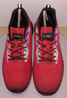 Kricely Trail Running Shoes Men's 13.5  Wide 2E RED BLACK X-Grip ULTRA